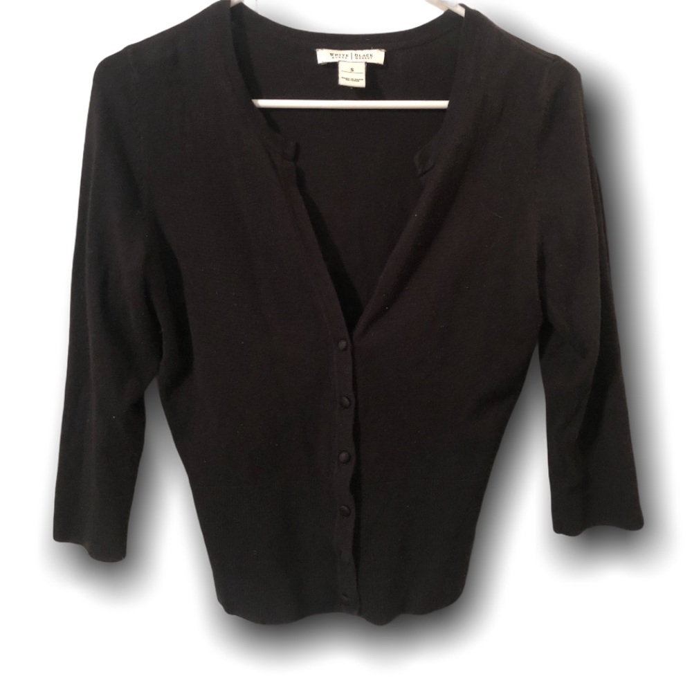 White House Black Market Black Cardigan